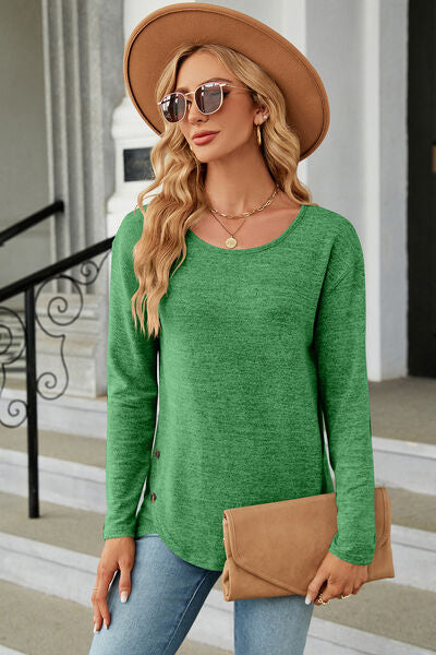 Round Neck Long Sleeve T-Shirt