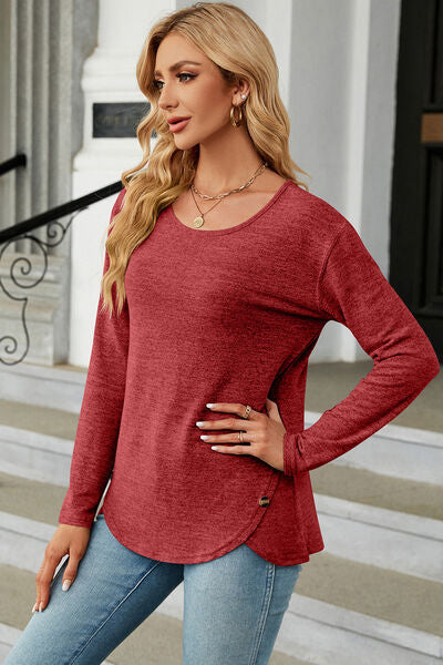 Round Neck Long Sleeve T-Shirt